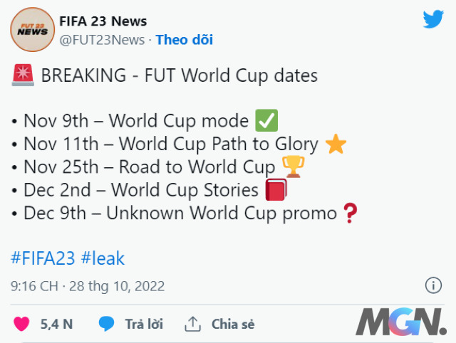 FIFA 23: Thời điểm phát hành chế độ World Cup chính thức và chuỗi sự kiện đi kèm