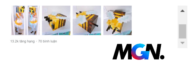 Trang phục Bee Maid xuất hiện trên Reddit của tựa game Minecraft