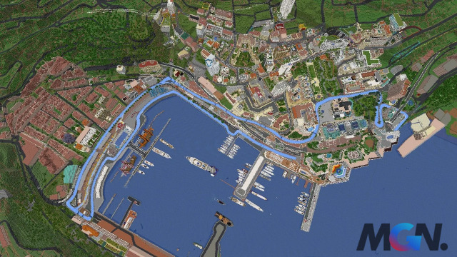 F1 Circuit de Monaco trong Minecraft