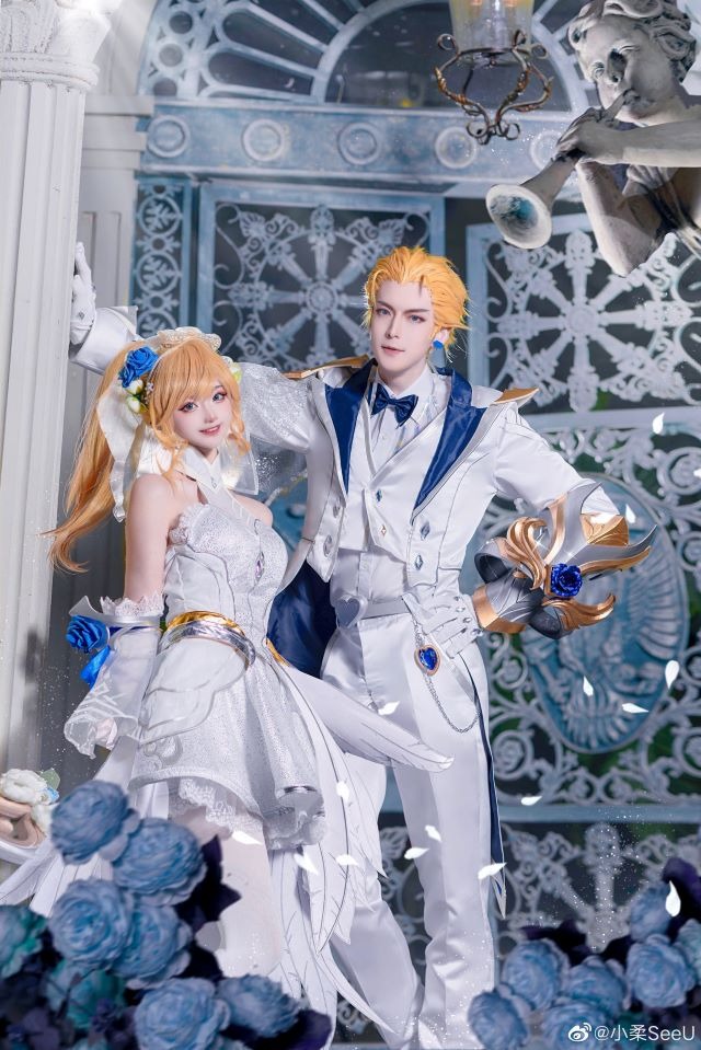 Ezreal rủ Lux làm đám cưới trong bộ ảnh cosplay game Tốc Chiến gây sốt