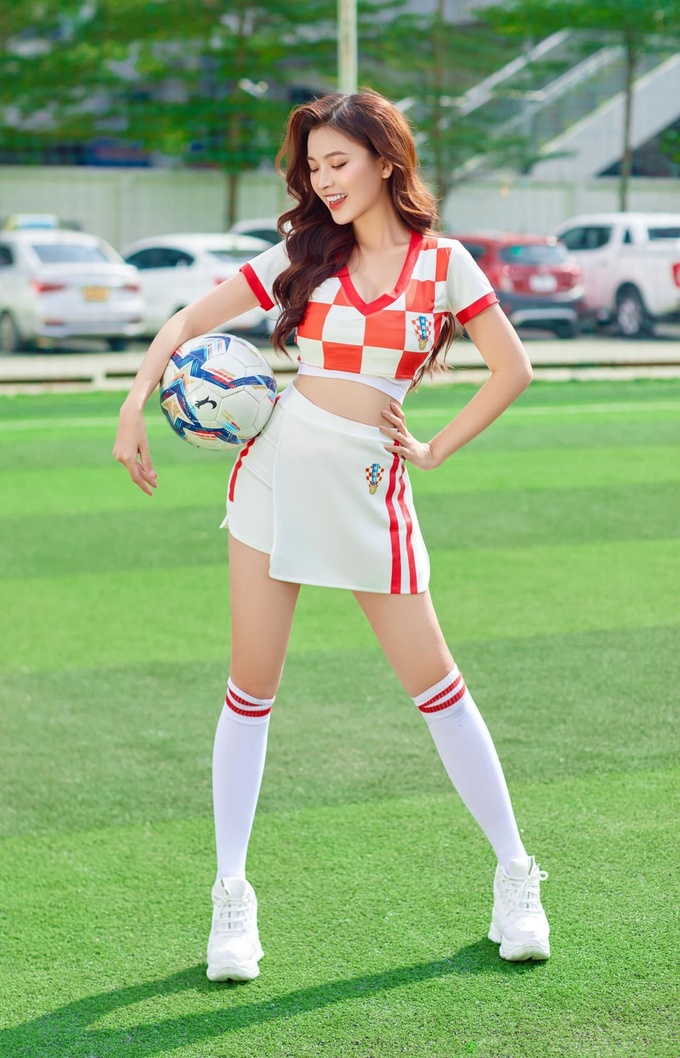 Hot girl đại diện Croatia tại World Cup bị so sánh với Trâm Anh: Khó vượt qua 
