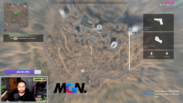 Một streamer hướng dẫn tự bung dù trong Modern Warfare 2