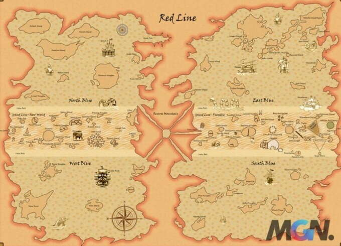 Tựa game bản đồ one piece và địa điểm trong truyện
