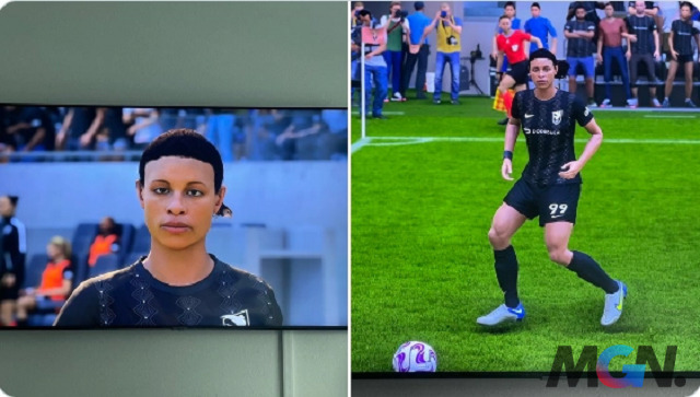 The female player looks very bald in FIFA