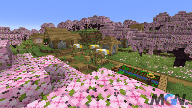 The gentle beauty of QXSV Cherry Blossom in Minecraft