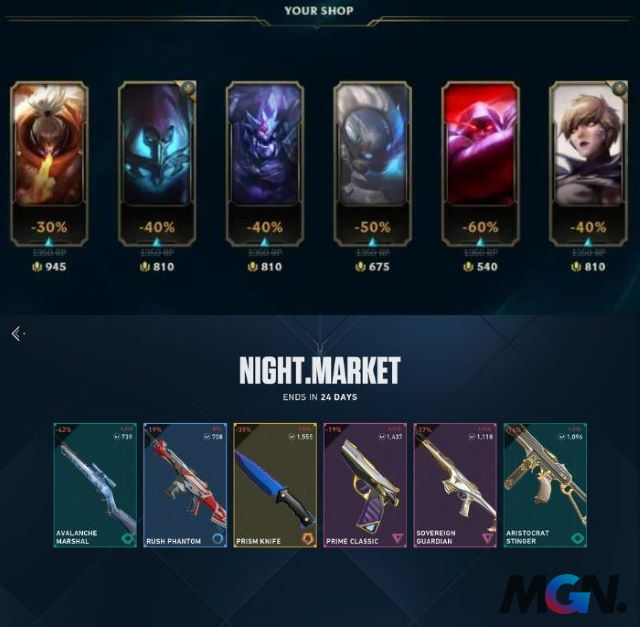 League of Legends and Valorant have similar sales events