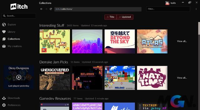 The games will then be supported to launch on itch.io