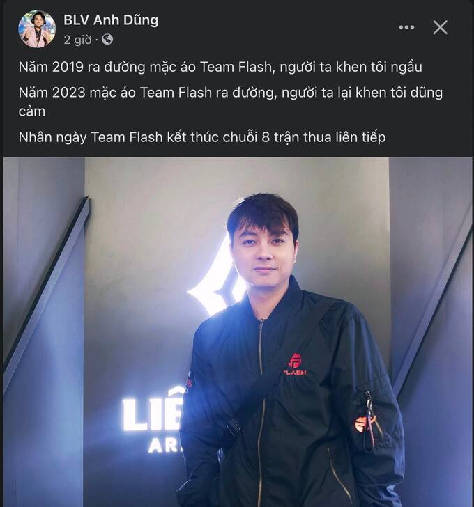 BLV Anh Dung made a move when Team Flash stopped the losing streak of 8 matches 4