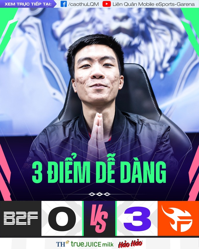 BLV Anh Dung made a move when Team Flash stopped the losing streak of 8 matches 3
