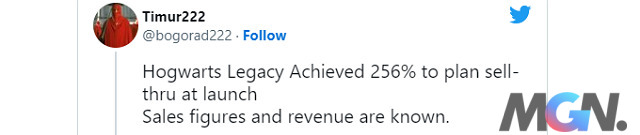Hogwarts Legacy (2023): Đạt 256% kế hoạch bán hết khi ra mắt và doanh số bán vượt quá 12 triệu đơn vị trong hai tuần đầu tiên