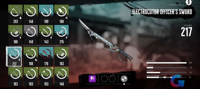 Electrocutor Officer's Sword trong Dead Island 2
