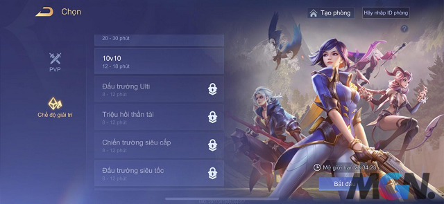 Gamers can also 'touch' a series of attractive features in the version of Moba Festival 5v5