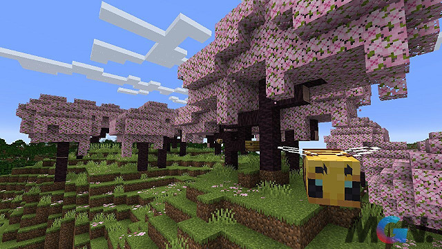 Cherry Blossom is a new biome with beautiful pink flowers and trees