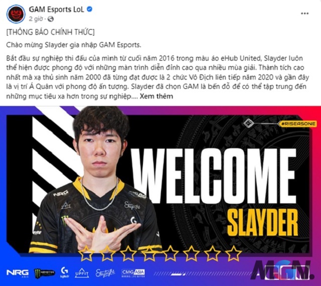 Slayder 'cập bến' mái nhà GAM Esports, chuẩn bị tung hoành VCS