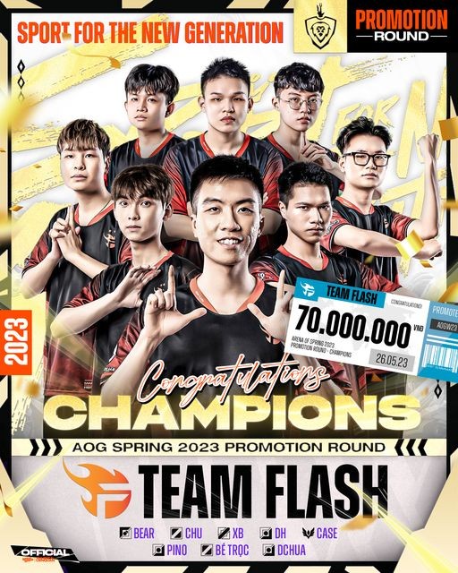 Team Flash thăng hạng lên ĐTDV mùa Đông 2023 với phong độ huỷ diệt 2