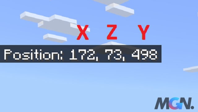 Các tọa độ của Minecraft không xuất hiện theo thứ tự XYZ như người chơi mong đợi mà theo thứ tự XZY