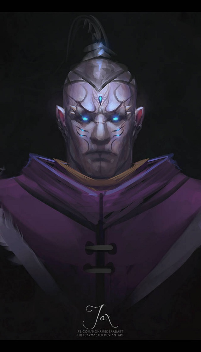 League of Legends The 'real' face of the lantern god Jax was created by fans from their imaginations