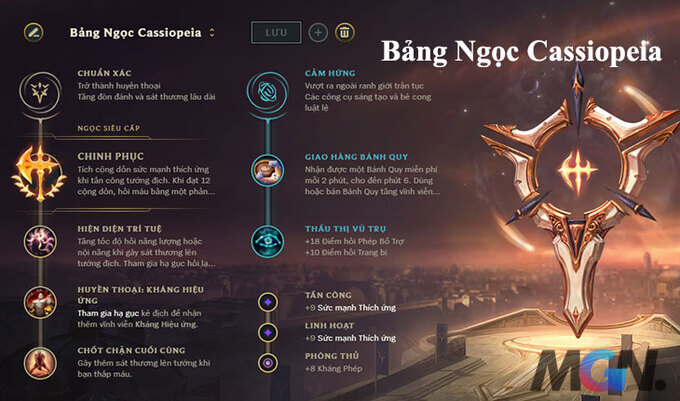 Bảng ngọc Cassiopeia