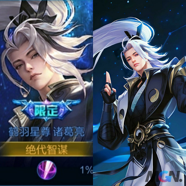 Compare face art Tulen supreme sword fairy AOV & HOK Zhuge Liang