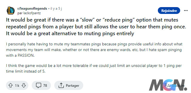 A Redditor's Ping Reduction Suggestion