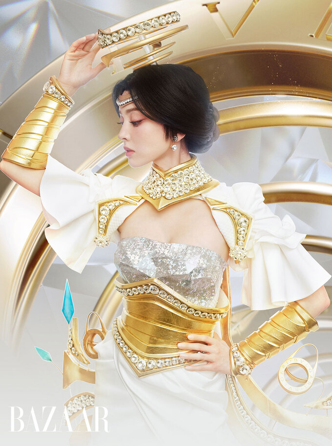 'Mỹ nhân Tân Cương' cosplay Mị Nguyệt trong Vương Giả Vinh Diệu với áo giáp tiền tỷ bằng kim cương 6