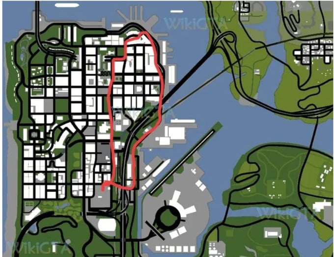 GTA map