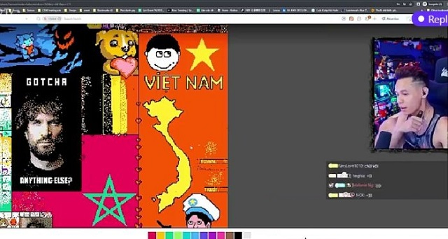Độ Mixi vẽ bản đồ Việt Nam