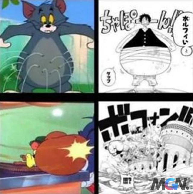 One Piece Những điểm liên quan không ngờ tới giữa Luffy Gear 5 và Tom & Jerry_3