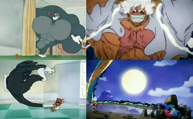 One Piece Những điểm liên quan không ngờ tới giữa Luffy Gear 5 và Tom&Jerry_1