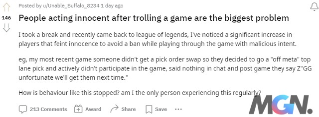 League of Legends fans think that many people are taking advantage of the 'off meta' gameplay to perform the act of 'breaking the underground game'
