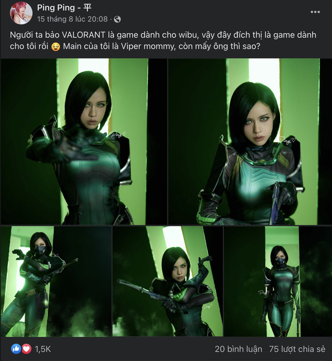 Nữ cosplayer Ping Ping và màn hóa thân thành nữ điệp vụ Viper