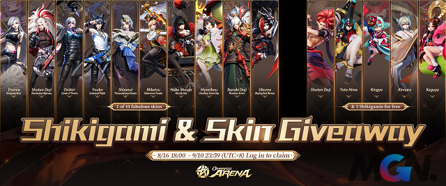Onmyoji Arena - skin giveaway event