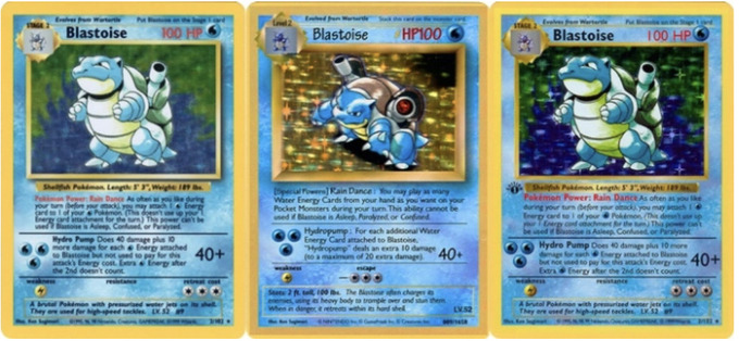 Thẻ bài Pokémon Blastoise Wizards of the Coast