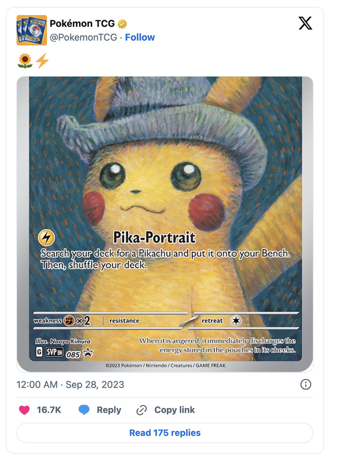 Pokemon phối hợp cùng với Bảo tàng Van Gogh3