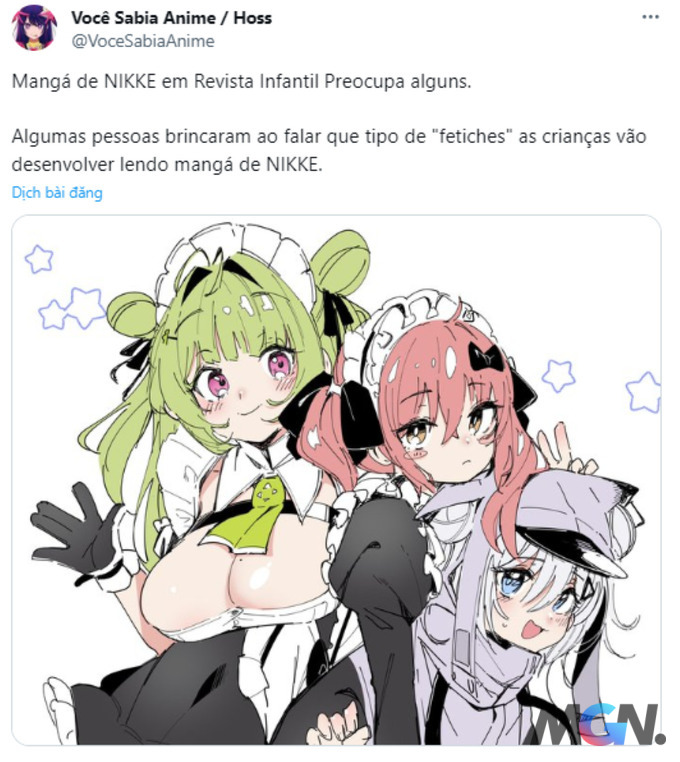 2023-10-31 12_14_23-(18) Você Sabia Anime _ Hoss on X_ _Mangá de NIKKE em Revista Infantil Preocupa 