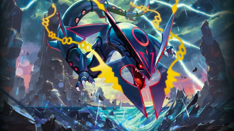 Kết quả hình ảnh cho pokemon huyền thoại mạnh nhất  Mega rayquaza Pokemon  rayquaza Pokemon