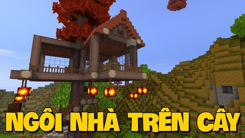 Minecraft: Hướng dẫn xây dựng nhà trên cây đơn giản nhất