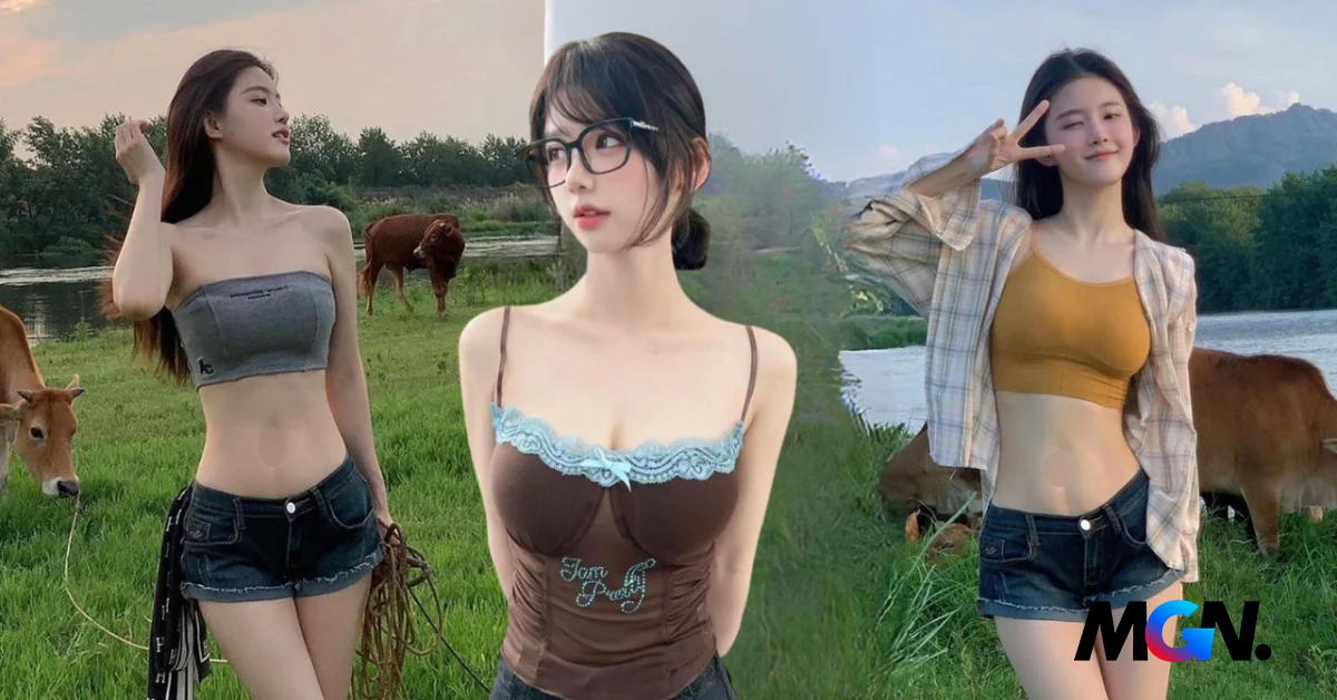 Cô gái chăn bò sở hữu visual đậm chất 'thanh xuân vườn trường' gây sốt mạng xã hội