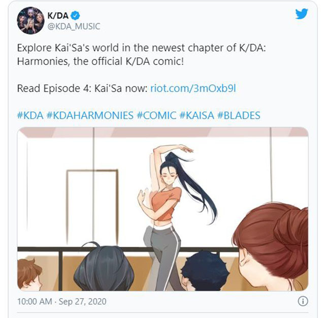 KaiSa chia sẻ về thời thơ ấu của mình trong tập comic KDA mới nhất 2