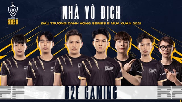 B2F Gaming vô địch Đấu Trường Danh Vọng Series B, cùng HEAVY trở lại giải đấu cao nhất Liên Quân Mobile chuyên nghiệp Việt Nam3