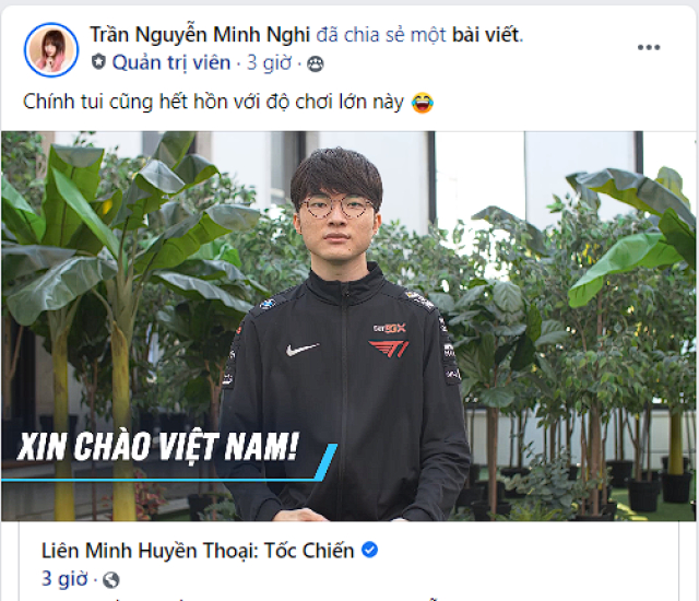 Biểu cảm của Minh Nghi về độ chơi lớn của Riot tại Việt Nam