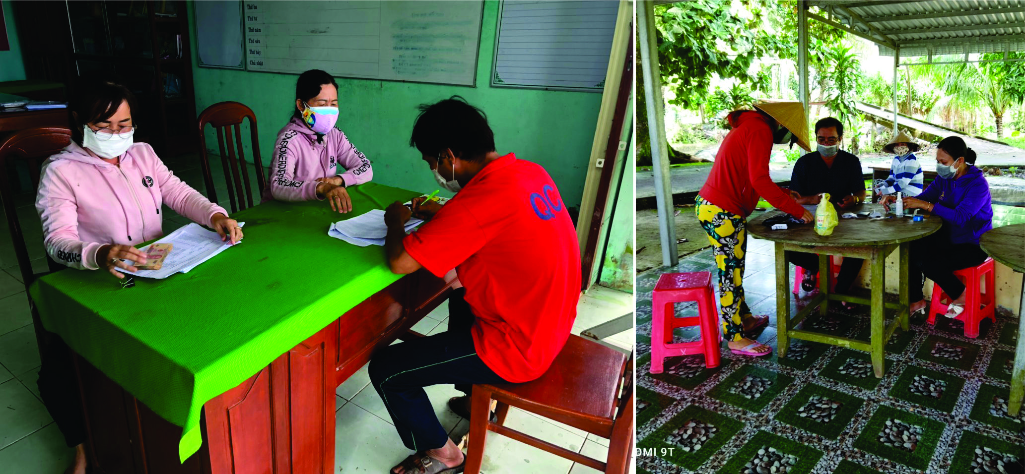 Trao hỗ trợ cho người dân phường Phú Thứ, quận Cái Răng.