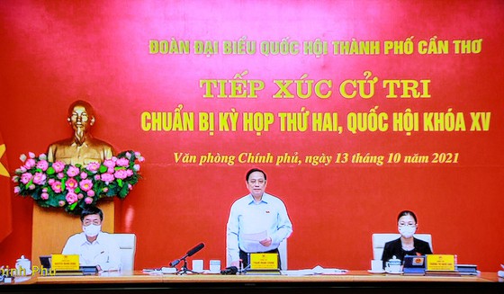 Thủ tướng Chính phủ Phạm Minh Chính phát biểu chỉ đạo tại điểm cầu Hà Nội