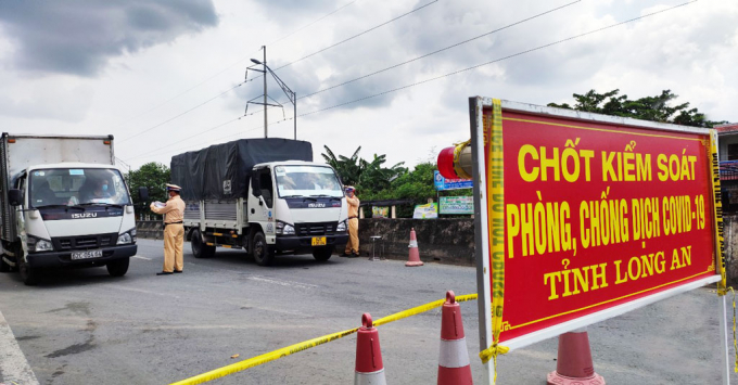 Long An dừng hoạt động các Trạm kiểm tra các quy định phòng, chống dịch Covid-19. Ảnh: Báo Long An