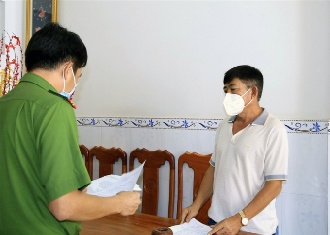 Cơ quan Cảnh sát điều tra đọc lệnh bắt tạm giam bị can Nguyễn Văn Võ