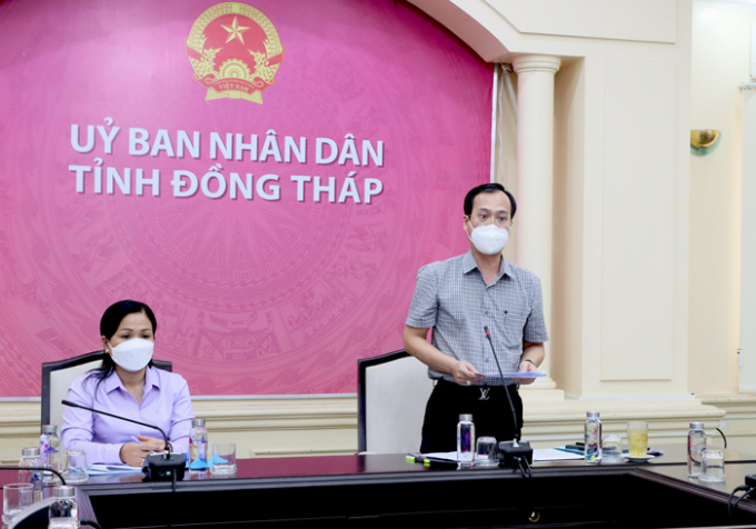 Ông Trần Trí Quang chia sẻ thông tin. Ảnh Cổng TTĐT Đồng Tháp.