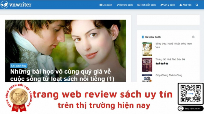 Trang web Vnwriter. Ảnh Internet.