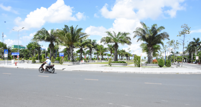 Công viên cây xanh trên tuyến đường Trần Quang Khải.