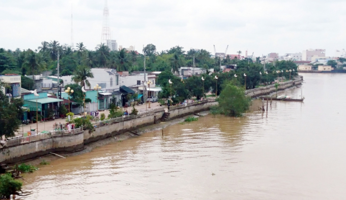 Khu Trung tâm Văn hóa Tây Đô tiếp giáp sông Cần Thơ.