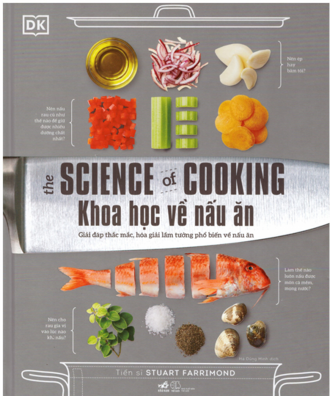 Bìa sách Khoa học về nấu ăn - The science of cooking, Ảnh: Internet.